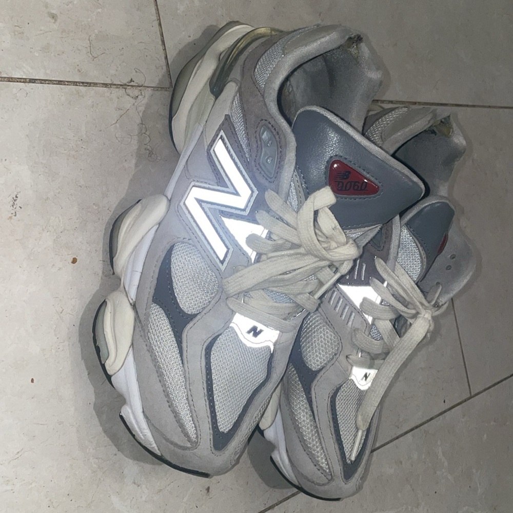 Grey n white 9060 new balance